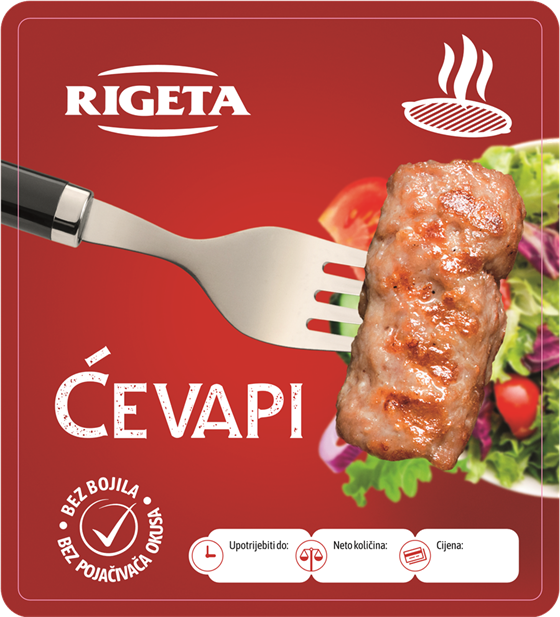 Rigeta ćevapi – bez bojila, bez pojačivača okusa